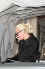 LADY GAGA Shares an Exclusive Preview of Her Upcoming Song from Roof of Her Car in Paris 07/28/2024