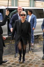 LADY GAGA Shopping at Dior on Avenue Montaigne in Paris 07/27/2024