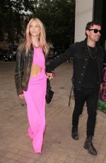 LADY MARY CHARTERIS Arrives at Barbie: The Exhibition Opening Hosted by Adwoa Aboah at Design Museum in London 07/03/2024