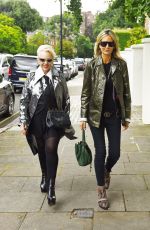 LADY VICTORIA HERVEY and AMANDA ELIASCH Arrives at Jackie Sinclair