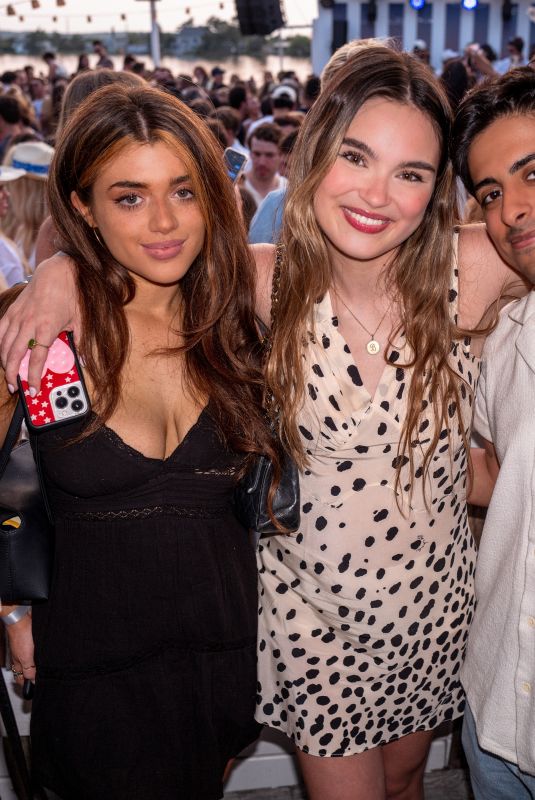 LANDRY BENDER and BRIELLE BARBUSCA at Surf Lodge Presents SG Lewis in Montauk 07/27/2024