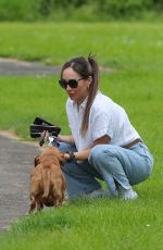 LAURYN GOODMAN Out with Her Dog in Brighton and Hove 07/13/2024