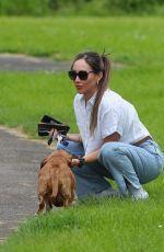 LAURYN GOODMAN Out with Her Dog in Brighton and Hove 07/13/2024