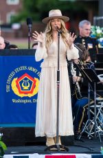 LEANN RIMES Performs at Salute to Service: The United States Army Field Band in Philadelphia 07/03/2024