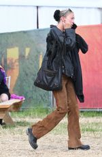 LILA GRACE MOSS Out at Glastonbury Music Festival 06/30/2024