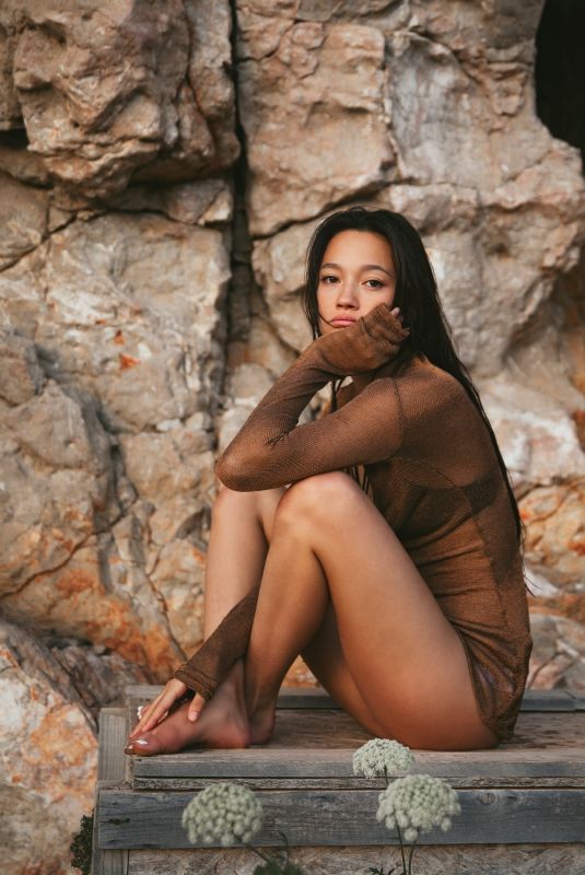 LILY CHEE at a Photoshoot, July 2024