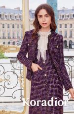 LILY COLLINS for Koradior Autumn 2024 campaign