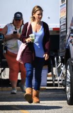 LILY JAMES on the Set of Swiped in Pasadena 07/09/2024