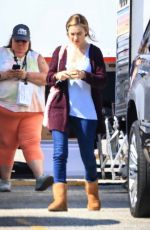 LILY JAMES on the Set of Swiped in Pasadena 07/09/2024