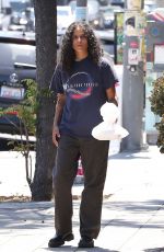 LILY-ROSE DEPP and 070 SHAKE Out for Lunch at a Ethiopian Restaurant in Los Angeles 07/19/2024