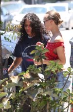 LILY-ROSE DEPP and 070 SHAKE Out for Lunch at a Ethiopian Restaurant in Los Angeles 07/19/2024