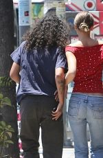 LILY-ROSE DEPP and 070 SHAKE Out for Lunch at a Ethiopian Restaurant in Los Angeles 07/19/2024