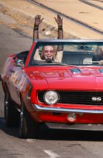 LINDSAY LOHAN and JAMIE LEE CURTIS Film Emotional Driving Scenes on Set of Freaky Friday 2 in Los Angeles 07/30/2024