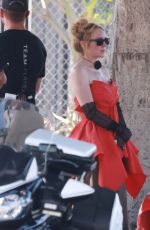 LINDSAY LOHAN and JAMIE LEE CURTIS Film Emotional Driving Scenes on Set of Freaky Friday 2 in Los Angeles 07/30/2024