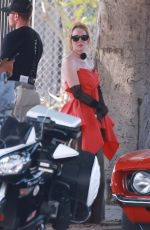 LINDSAY LOHAN and JAMIE LEE CURTIS Film Emotional Driving Scenes on Set of Freaky Friday 2 in Los Angeles 07/30/2024