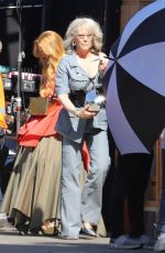 LINDSAY LOHAN and JAMIE LEE CURTIS on the Set of Freaky Friday 2 in Hollywood 07/18/2024