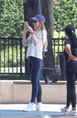 LINDSAY LOHAN Out at Coldwater Park in Beverly Hills 07/05/2024