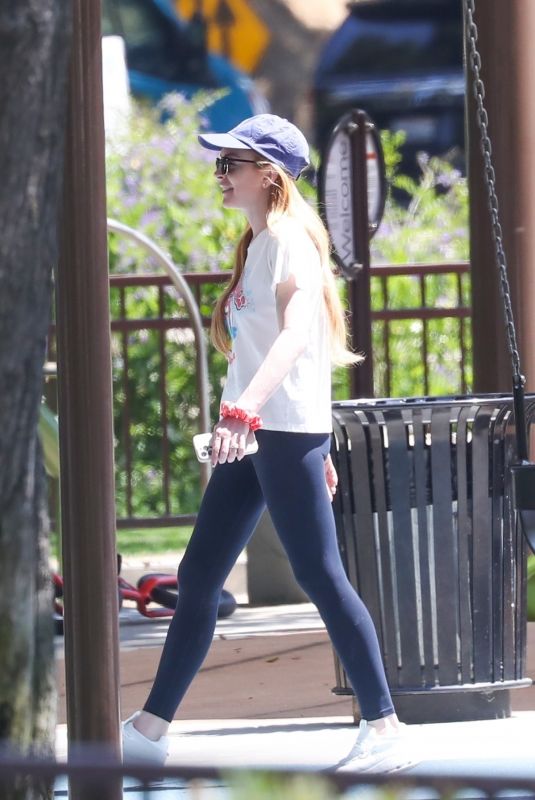 LINDSAY LOHAN Out at Coldwater Park in Beverly Hills 07/05/2024