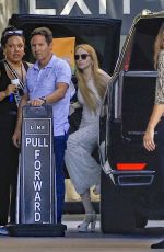 LINDSAY LOHAN Taking a Break on the Set of Freaky Friday in Los Angeles 07/15/2024