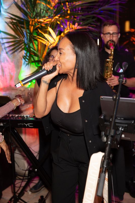 LISA MAFFIA at Ronnie Vint Birthday Celebration at Sheesh Restaurant in London 07/17/2024