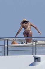LORI HARVEY in Bikini on a Luxury Yacht in Saint Tropez 07/16/2024