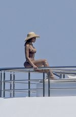 LORI HARVEY in Bikini on a Luxury Yacht in Saint Tropez 07/16/2024