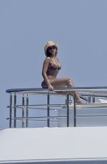 LORI HARVEY in Bikini on a Luxury Yacht in Saint Tropez 07/16/2024