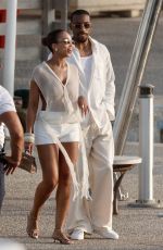 LORI HARVEY Out at Saint Tropez Harbor 07/17/2024
