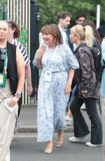 LORRAINE KELLY Arrives at 2024 Wimbledon Tennis Championships 07/01/2024