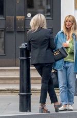LOUISE REDKNAPP Out for Lunch with TAMER HASSAN in London 07/03/2024