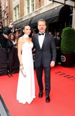 LUCIANA BARROSO and Matt Damon Leaves Mark Hotel for 2024 Met Gala in New York 05/06/2024