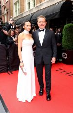 LUCIANA BARROSO and Matt Damon Leaves Mark Hotel for 2024 Met Gala in New York 05/06/2024