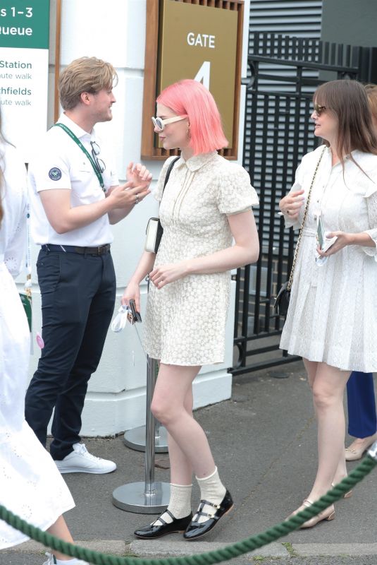 LUCY BOYNTON Arrives at 2024 Wimbledon Tennis Championships 07/01/2024