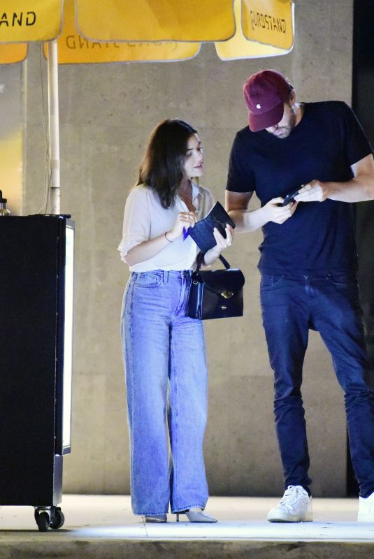 LUCY HALE and David Bernard Ourt for Dinner at Uchi in Los Angeles 07/01/2024
