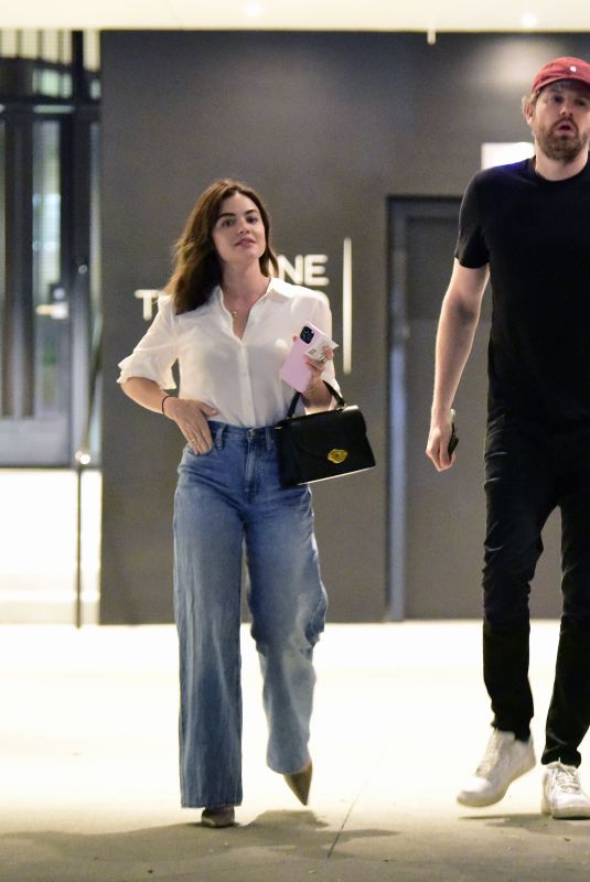 LUCY HALE on a Dinner Date at Uchi in Los Amgeles 07/01/2024