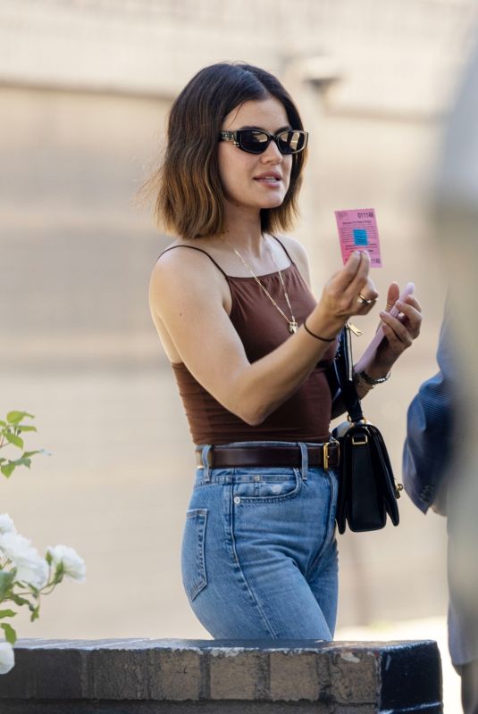 LUCY HALE Out and About in Los Angeles 07/04/2024