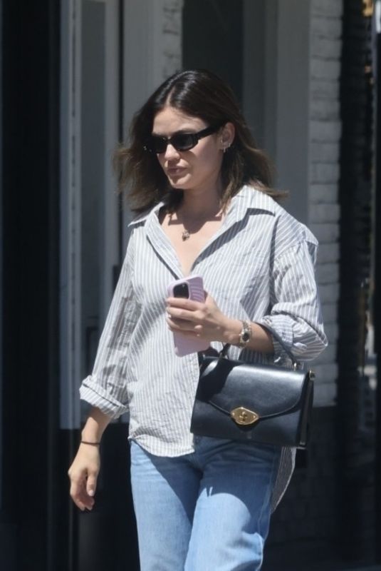 LUCY HALE Out and About in Studio City 07/03/2024