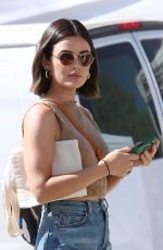 LUCY HALE Out at Farmers Market with a Friend in Studio City 07/28/2024