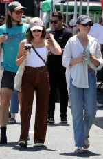 LUCY HALE Shopping at a Farmer