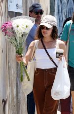 LUCY HALE Shopping at a Farmer