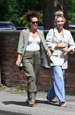 LUCY JO HUDSON and LEAH HACKETT Heading to Mum and Me Event in Hale 07/08/2024