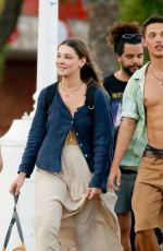 MADELYN CLINE and Orlando Norman Out in Barcelona 07/14/2024