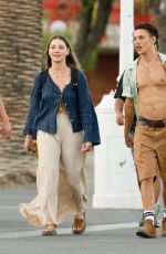 MADELYN CLINE and Orlando Norman Out in Barcelona 07/14/2024