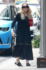 MADONNA and Her Daughter Mercy James Out for Coffee in New York 07/13/2024
