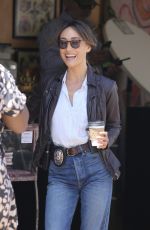MAGGIE Q on Set of New Bosch Spin off Untitled Renee Ballard TV Series in Los Angeles 07/22/2024