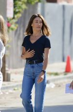 MAGGIE Q on Set of New Bosch Spin off Untitled Renee Ballard TV Series in Los Angeles 07/22/2024