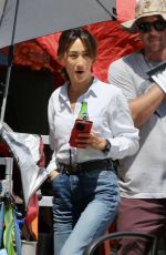 MAGGIE Q on Set of New Bosch Spin off Untitled Renee Ballard TV Series in Los Angeles 07/22/2024