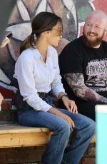 MAGGIE Q on Set of New Bosch Spin off Untitled Renee Ballard TV Series in Los Angeles 07/22/2024