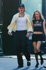MAIKA MONROE and Dalton Gomez Out in New York 07/16/2024