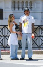 MAIKA MONROE and Dalton Gomez Out in New York 07/19/2024
